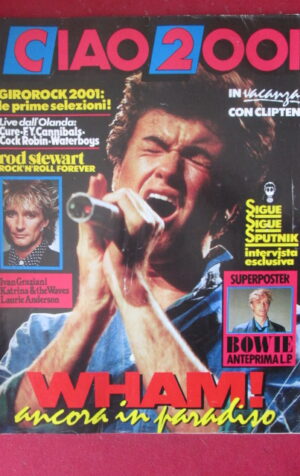 CIAO 2001 26 1986 POSTER DAVID BOWIE - WHAM GEORGE MICHAEL SIGUE SIGUE [G103A]