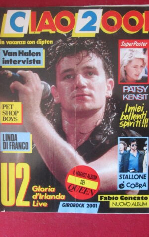 CIAO 2001 25 1986 POSTER PATSY KENSIT - U2 VAN HALEN PET SHO BOYS [G103A]