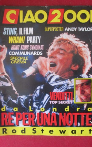 CIAO 2001 30 1986 POSTER DURAN DURAN ANDY TAYLOR - ROD STEWART [G103A]