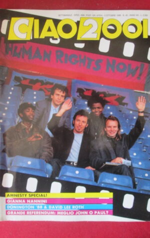 CIAO 2001 40 1988 GIANNA NANNINI DAVID LEE ROTH JIM MORRISON STEVE ROGERS[G103A]