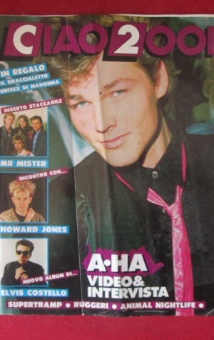 CIAO 2001 12 1986 A-HA HOWARD JONES ELVIS COSTELLO - INSERTO MR MISTER [G103A]