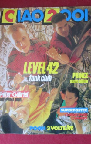 CIAO 2001 16 1987 POSTER CHRISTOPHER LAMBERT LEVEL 42 PRINCE GABRIEL [G103B]