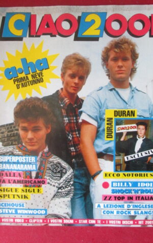 CIAO 2001 43 1986 POSTER BANANARAMA A-HA LUCIO DALLA SIGUE SIGUE SPUTNIK [G103B]