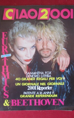 CIAO 2001 45 1987 EURYTHMICS SAMANTHA FOX DENOVO LITFIBA JOHN COUGAR [G103B]