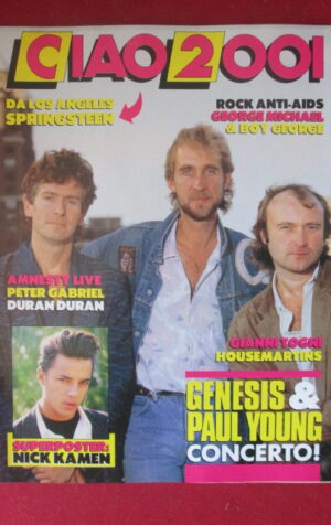 CIAO 2001 21 1987 POSTER NICK KAMEN GENESIS PAUL YOUNG BOY GEORGE [G103B]