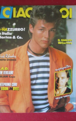 CIAO 2001 18 1987 POSTER VASCO ROSSI - A-HA TOM VERLAINE JULIAN COPE [G103B]