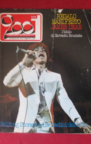 CIAO 2001 28 1975 ROLLING STONES BANCO MUTUO SOCCORSO PHIL MANZANERA [G103B]