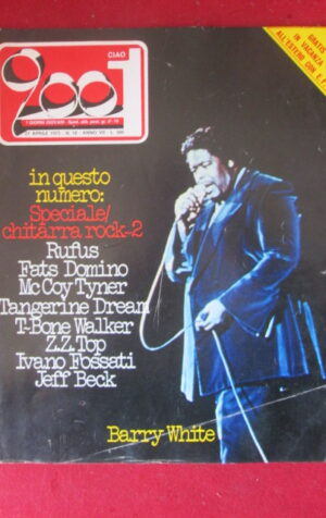 CIAO 2001 16 1975 BARRY WHITE RUFUS FATS DOMINO ZZ TOP IVANO FOSSATI [G103B]