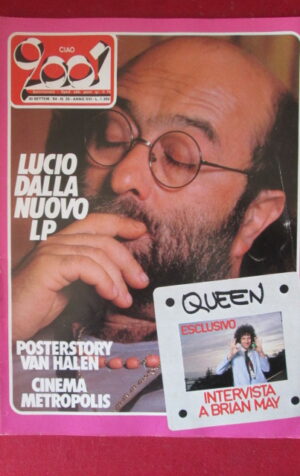 CIAO 2001 39 1984 LUCIO DALLA - POSTER STORY VAN HALEN [G103B]