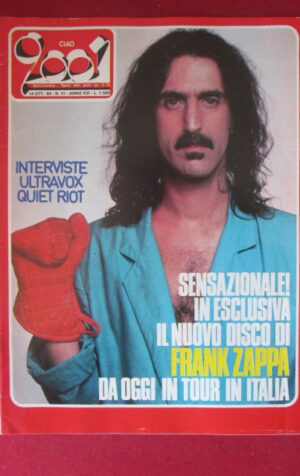 CIAO 2001 41 1984 POSTER FRANK ZAPPA IVANO FOSSATI QUIET ROT MIDGE URE [G103B]