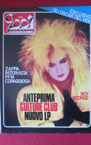 CIAO 2001 43 1984 POSTER BOY GEORGE FRANK ZAPPA PFM ROGER HODGSON [G103B]