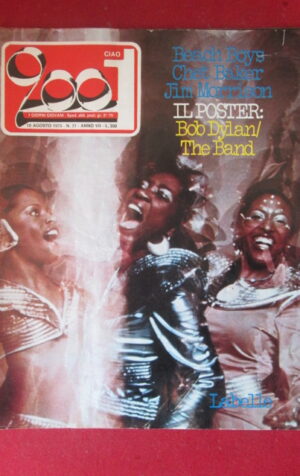 CIAO 2001 31 1975 POSTER BOB DYLAN THE BAND - BEACH BOYS JIM MORRISON [G103B]