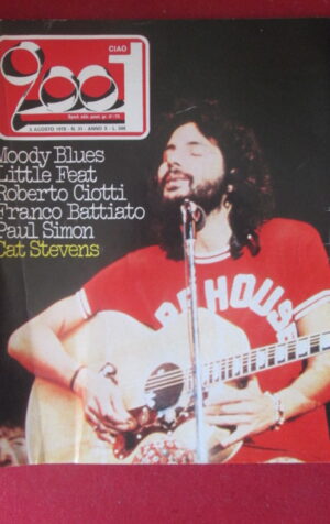 CIAO 2001 31 1978 CAT STEVENS FRANCO BATTIATO MOODY BLUES PAUL SIMON [G103B]
