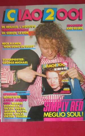 CIAO 2001 24 1987 POSTER GEORGE MICHAEL - SIMPLY RED NICK KAMEN [G103B]