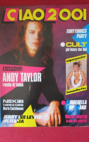 CIAO 2001 14 1987 POSTER SAMANTHA FOX - ANDY TAYLOR NICK KAMEN CULT [G103B]