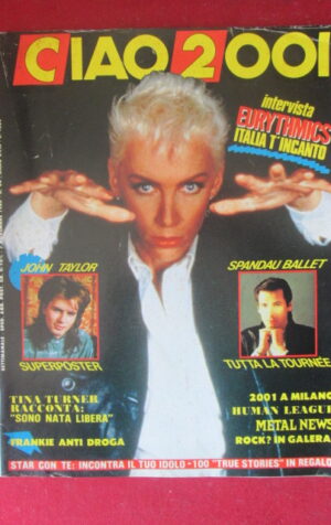 CIAO 2001 44 1986 POSTER JOHN TAYLOR - TINA TURNER SPANDAU BALLET [G103B]