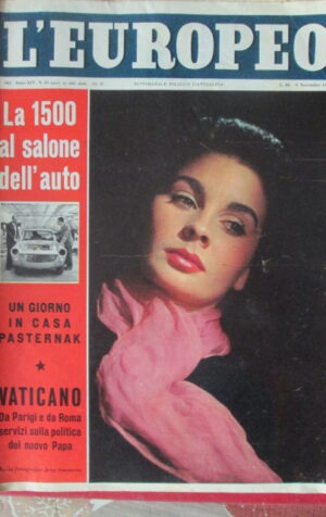 EUROPEO 45 1958 JEAN SIMMONS PAPA RONCALLI AMEDEO NAZZARI DI FALLACI [TR21]