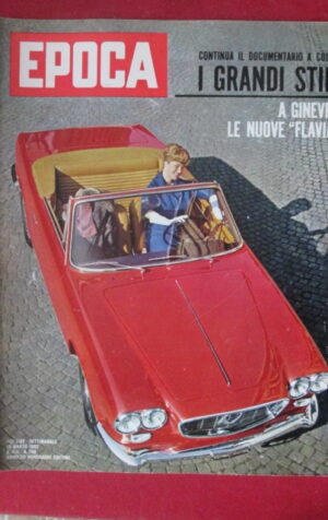 EPOCA 598 1962 LANCIA FLAVIA - QUESTA STRANA MONICA VITTI GEORGES BRAQUE [TR21]