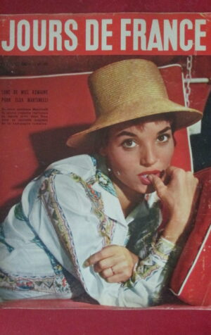 JOURS DE FRANCE 149 1957 ELSA MARTINELLI CHARLIE CHAPLIN  [TR21]