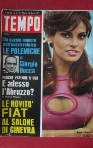 TEMPO 10-11 1971 RAQUEL WELCH JOE FRAZIER DINO DE LAURENTIIS [TR21]