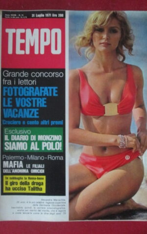 TEMPO 31 1971 ALEXANDRA MARISCHKA TALITHA POL GETTY CHRYSLER 180 [TR21]