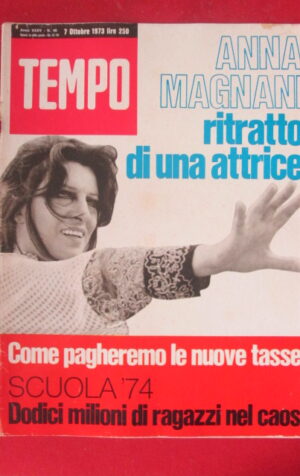 TEMPO 40 1973 ANNA MAGNANI ANGEL TOMKIN ALAIN DELON GIANNI MORANDI [TR21]