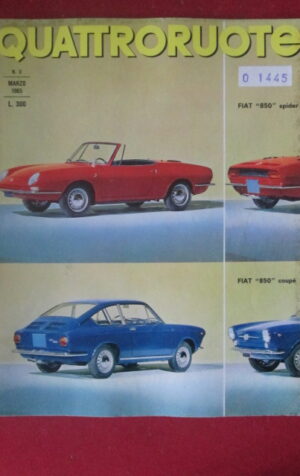 QUATTRORUOTE 111 1965 Fiat 850 Spider e Coupè  [TR21]