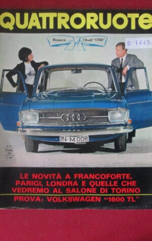 QUATTRORUOTE 118 1965 Volkswagen 1600 TL Audi 1700 – Salone Francoforte  [TR21]