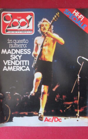 CIAO 2001 44 1980 AC/DC MADNESS SKY VENDITTI AMERICA [G103B]
