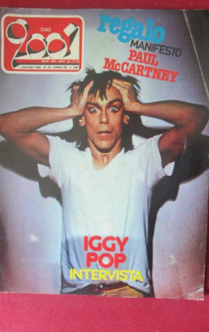 CIAO 2001 22 1980 POSTER PAUL MCCARTNEY - IGGY POP BRANDUARDI BOB SEGER [G103B]