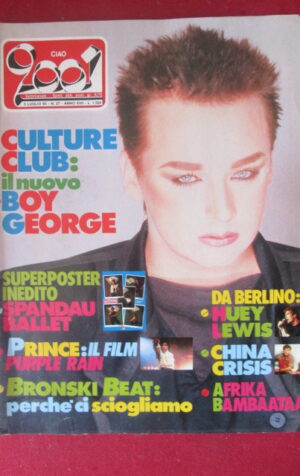 CIAO 2001 27 1985 POSTER SPANDAU BALLET - PRINCE BRONSKI BEAT BOY GEORGE [G103B]