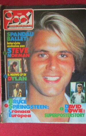 CIAO 2001 26 1985 POSTER DAVID BOWIE STEVE NORMAN BOB DYLAN SPRINGSTEEN [G103B]