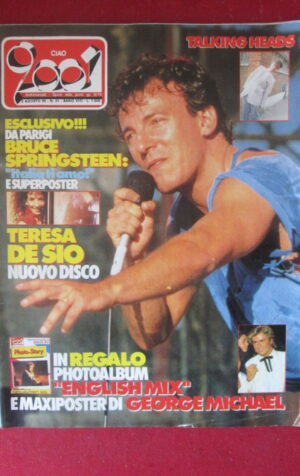 CIAO 2001 31 1985 POSTER GEORGE MICHAEL - BRUCE SPRINGSTEEN DE SIO [G103B]