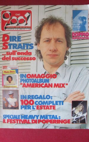 CIAO 2001 32 1985 POSTER DOPPIO DIRE STRAITS & TERESA DE SIO - INSERTO  [G103B]