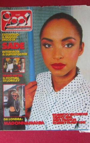 CIAO 2001 45 1985 POSTER SADE - MADONNA MANIA VECCHIONI SIMPLY RED [G103B]