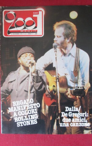 CIAO 2001 52 1978 DALLA & DE GREGORI TED NUGENT RICK DANKO CERRONE [G103B]