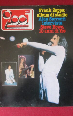 CIAO 2001 45 1978 FRANK ZAPPA ALAN SORRENTI STEVE HOWE STEVE HILLAGE [G103B]
