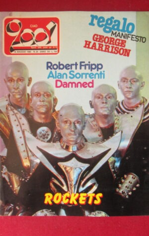 CIAO 2001 20 1980 POSTER GEORGE HARRISON - ROCKETS ROBERT FRIPP DAMNED [G103B]