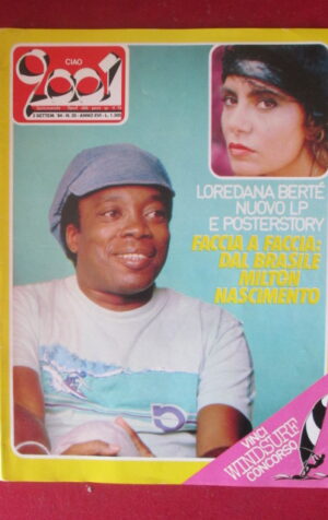 CIAO 2001 35 1984 POSTER STORY LOREDANA BERTE DAVID BOWIE AMEDEO MINGHI [G103C]