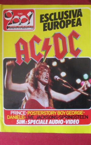 CIAO 2001 36 1984 POSTER STORY BOY GEORGE PINO DANIELE SPRINGSTEEN [G103C]