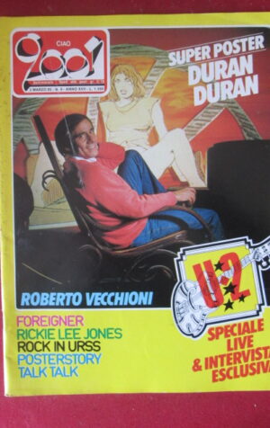 CIAO 2001 9 1985 POSTER DURAN DURAN ROBERTO VECCHIONI POSTER TALK TALK [G103C]