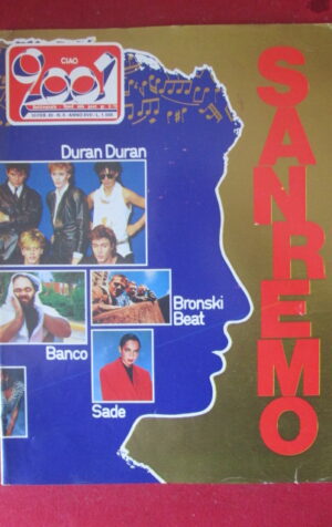 CIAO 2001 6 1985 POSTER SADE - DURAN DURAN BANCO BRONSKI BEAT WHAM [G103C]