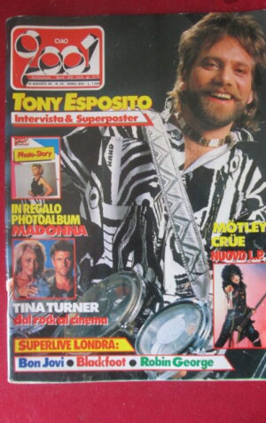 CIAO 2001 35 1985 CON INSERTO PHOTO STORY MADONNA - POSTER TONI ESPOSITO [G103C]