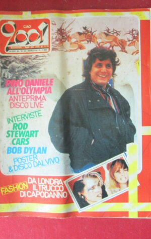 CIAO 2001 52 1984 POSTER BOB DYLAN PINO DANIELE MCCARTNEY ROD STEWART  [G103C]