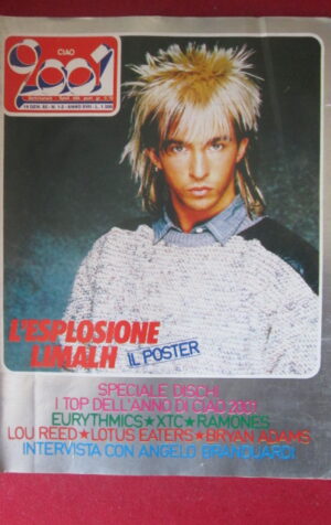 CIAO 2001 1-2 1985 POSTER LIMALH EURYTHMICSRAMONES BRANDUARDI XTC [G103C]