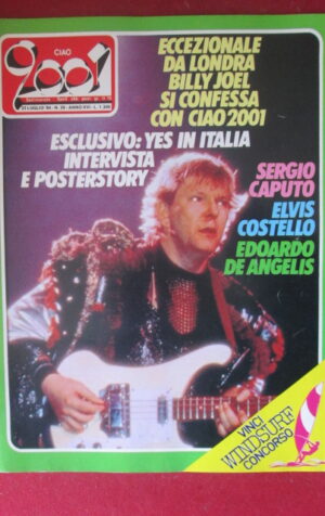 CIAO 2001 29 1984 POSTER STORY YES - TWISTED SISTER ELVIS COSTELLO  [G103C]