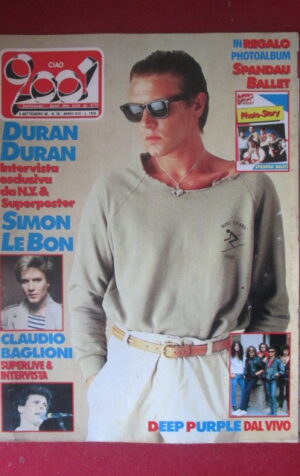 CIAO 2001 36 1985 SIMON LE BON CLAUDIO BAGLIONI DEEP PURPLE REM [G103C]