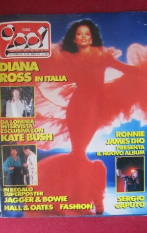 CIAO 2001 43 1985 POSTER MICK JAGGER DAVID BOWIE - DIANA ROSS KATE BUSH [G103C]