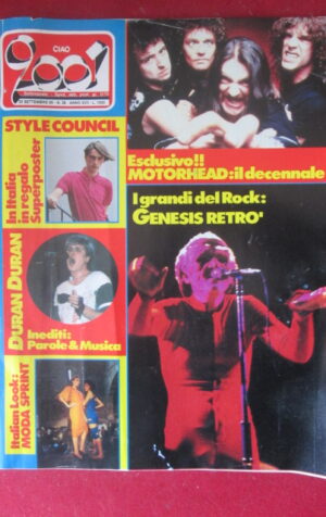 CIAO 2001 38 1985 POSTER STYLE COUNCIL PAUL WELLER MOTORHEAD GENESIS [G103C]