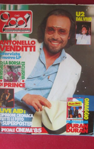 CIAO 2001 33-34 1985 POSTER GEORGE MICHAEL VENDITTI DAVID BOWIE U2 [G103C]